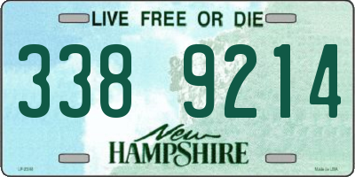 NH license plate 3389214