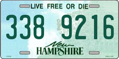 NH license plate 3389216