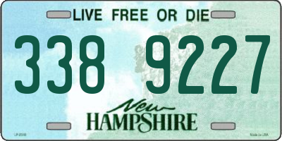 NH license plate 3389227