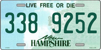 NH license plate 3389252