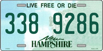 NH license plate 3389286