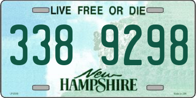 NH license plate 3389298