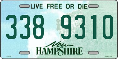NH license plate 3389310