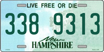 NH license plate 3389313