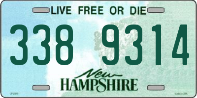 NH license plate 3389314