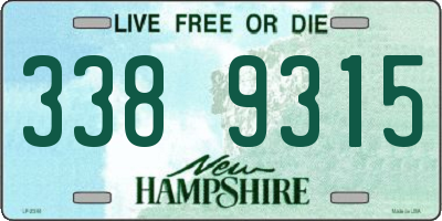 NH license plate 3389315