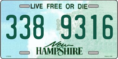 NH license plate 3389316