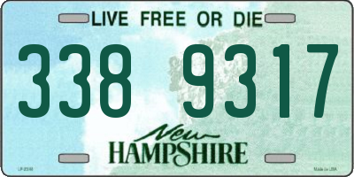 NH license plate 3389317