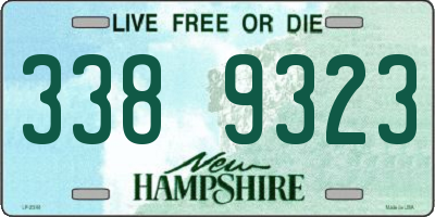 NH license plate 3389323