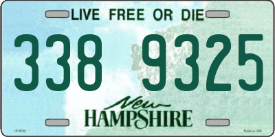 NH license plate 3389325