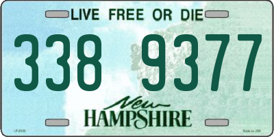 NH license plate 3389377