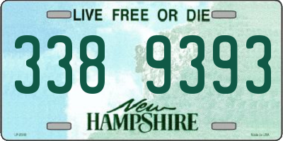 NH license plate 3389393