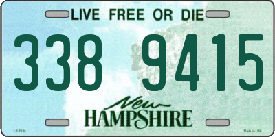 NH license plate 3389415