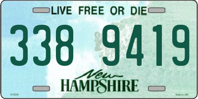 NH license plate 3389419