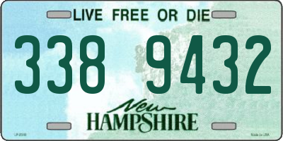 NH license plate 3389432
