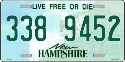 NH license plate 3389452