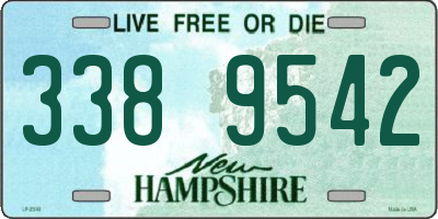 NH license plate 3389542