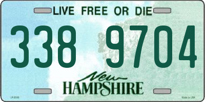 NH license plate 3389704