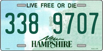 NH license plate 3389707
