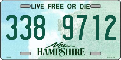 NH license plate 3389712