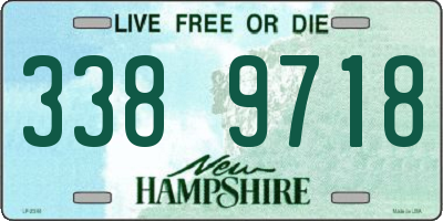 NH license plate 3389718