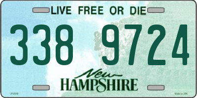 NH license plate 3389724