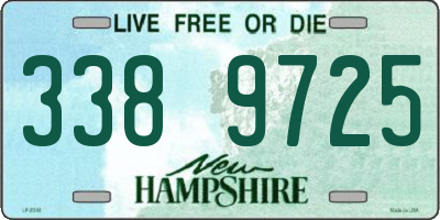 NH license plate 3389725