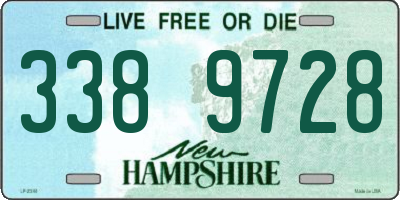 NH license plate 3389728
