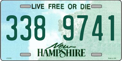 NH license plate 3389741
