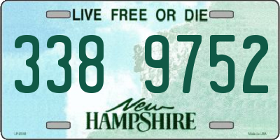 NH license plate 3389752