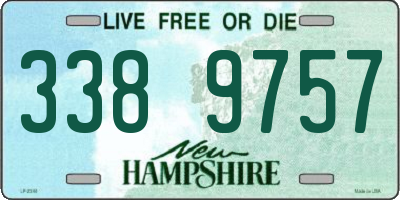 NH license plate 3389757