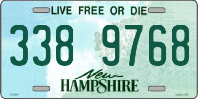 NH license plate 3389768