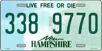 NH license plate 3389770