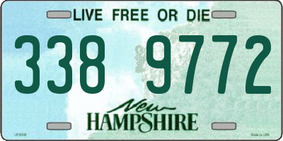 NH license plate 3389772