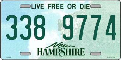 NH license plate 3389774