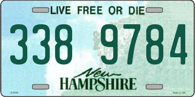 NH license plate 3389784