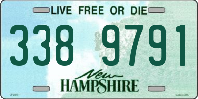 NH license plate 3389791