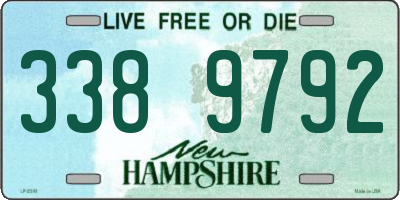 NH license plate 3389792
