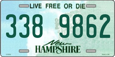 NH license plate 3389862