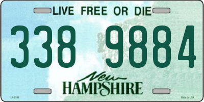 NH license plate 3389884