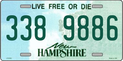 NH license plate 3389886