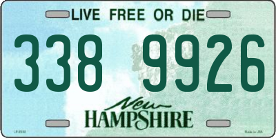 NH license plate 3389926