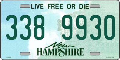 NH license plate 3389930