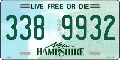 NH license plate 3389932