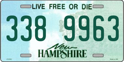 NH license plate 3389963