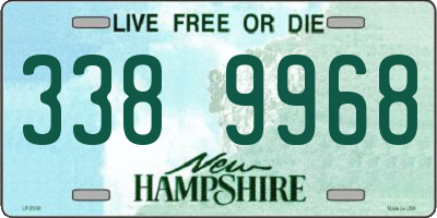 NH license plate 3389968