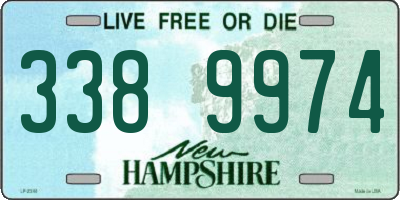 NH license plate 3389974