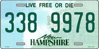 NH license plate 3389978