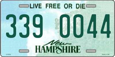 NH license plate 3390044