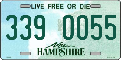 NH license plate 3390055